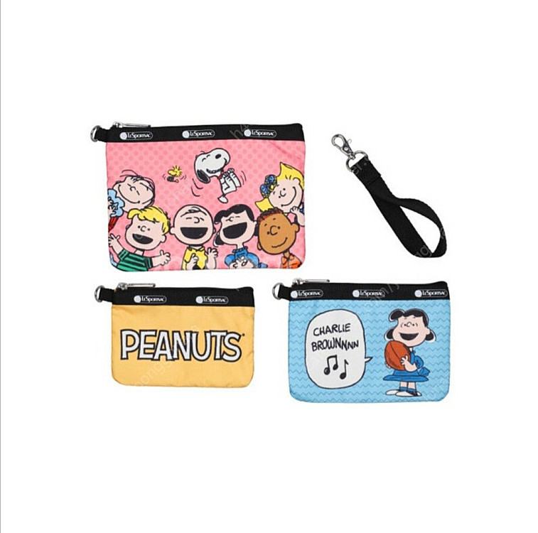 레스포삭 PEANUTS WRISTLET POUCH SE...--1