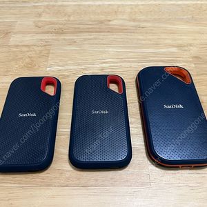 샌디스크 익스트림 포터블(Sandisk Extreme Portable) SSD 2TB 3개