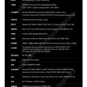 에일리언웨어 m16 r1 4060 i7