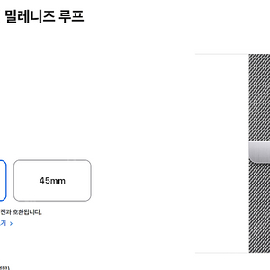 애플워치 41미리 실버 밀레니즈 루프 새상품