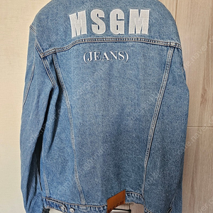 MSGM 백로고 데님자켓 52사이즈 105 ~ 110 사이즈 청자켓