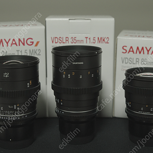 SAMYANG 삼양 Vdslr mk2 24, 35, 50 소니 E 마운트 판매건