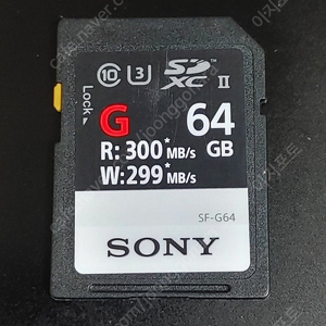 Sony SD 카드 쓰기 299, 읽기 300M 속도