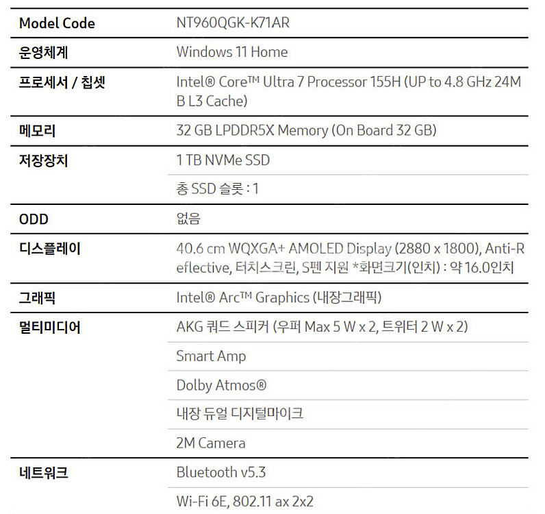 갤럭시북4 프로360 NT960QGK-K71AR (최고...--2