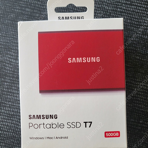 삼성 포터블 SSD T7 500GB