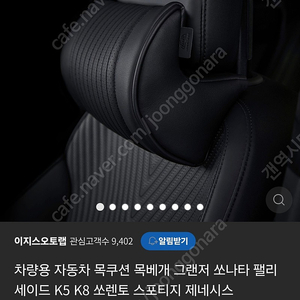 이지스오토랩 디올뉴그랜저 목쿠션 팝니다