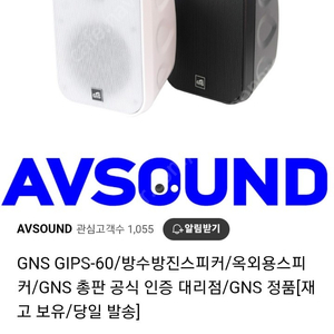 스피커 GnS GIPS60 2통