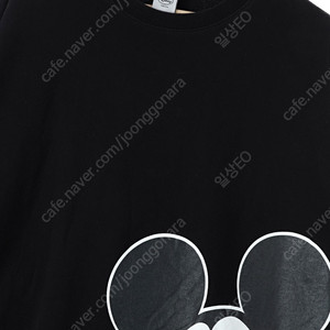 (XL) 디즈니 맨투맨 티셔츠 블랙 미키마우스 한정판