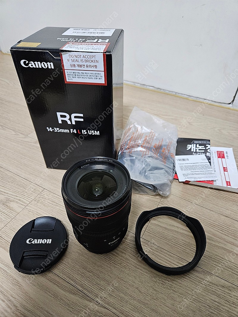 캐논 RF 14-35mm f4L 렌즈 팝니다.