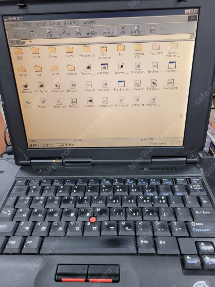 IBM Thinkpad 240 win98 (윈도우 98) 노트북 팝니다