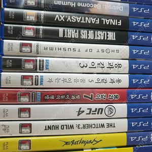 플스4 게임팝니다. 용과같이, UFC4, 사이버펑크, 디트로이드, 파이널판타지15, 위쳐3