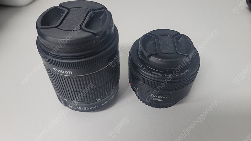 캐논 DSLR 750D 렌즈2개 세로그립 배터리2개 가방--4