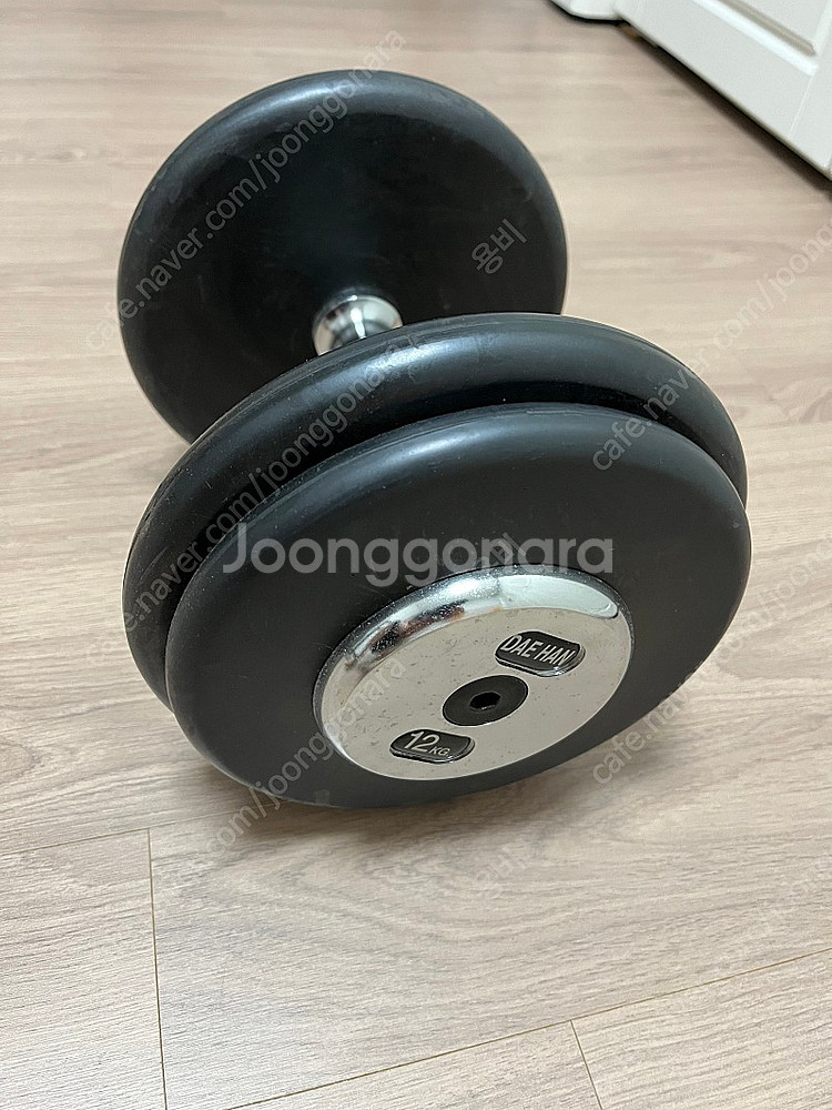 대한스포츠 고무 아령 덤벨 12kg 1개 팝니다--1