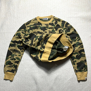 베이프 맨투맨 녹계 횡계 카모 스웻셔츠 bape