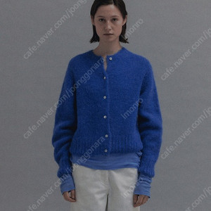 낫띵리튼 Alpaca knit cardigan (Pacific blue)