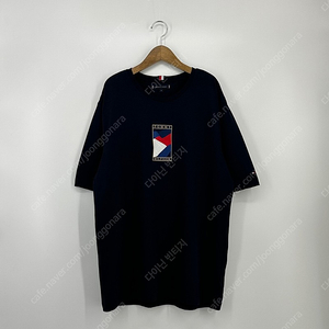 타미힐피거 자수 빅로고 반팔 티셔츠 (XL size / NAVY)