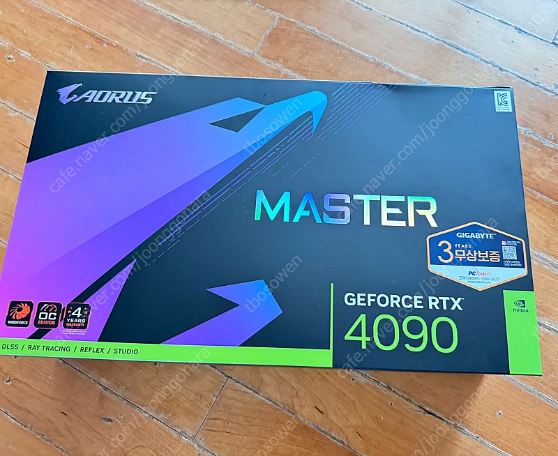 기가바이트 rtx4090 aorus master 어로스 마스터 미개봉 새상품 팝니다