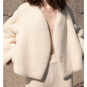 le17septembre SHEARLING JACKET in WOOL