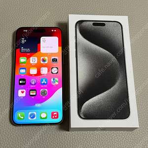 [천안] 아이폰 15 프로 맥스 1TB 화이트 S급 판매