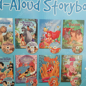 disney`s read- aloud storybooks 디즈니 스토리북 10권 책 시디, 가이드북 1권