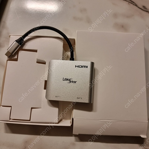 랜스타 USB C타입 to HDMI 듀얼포트 확장 컨버터 LS-UC202