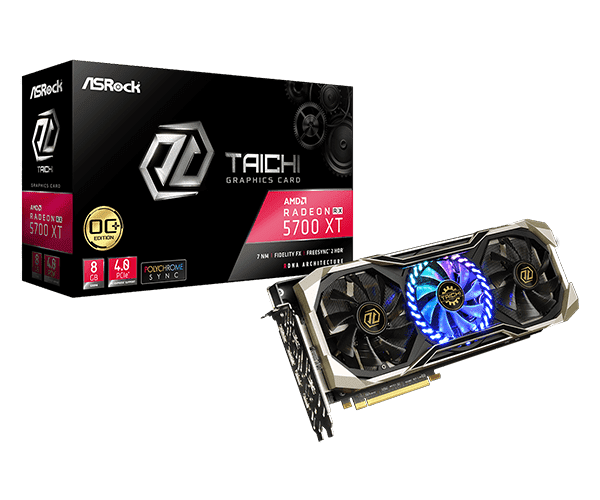 RX5700XT 8GB OC 애즈락 ASROCK 타이치 그래픽카드 TAICHI