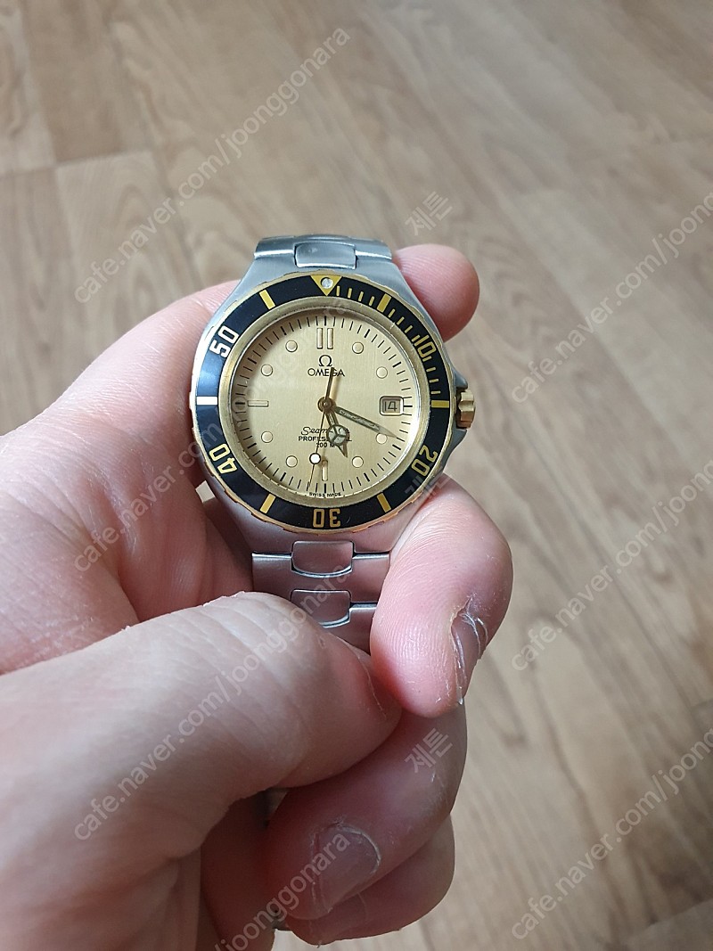 오메가 빈티지 다이버 씨마스터200 프리본드 pre-bond 18k골드 콤비 시계 판매합니다.