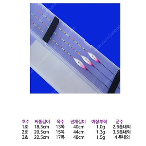 내림찌 어리버리찌 저부력찌 (미사용 새상품) 3개 1세트가