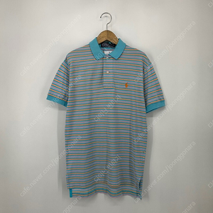 폴로 랄프로렌 스트라이프 카라 티셔츠 (S size / BLUE)