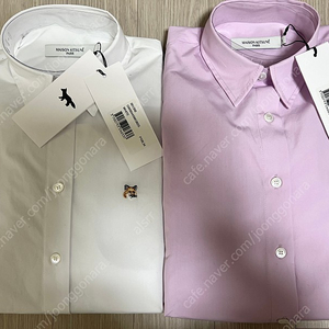 (새상품) 메종키츠네 셔츠 34사이즈(핑크)
