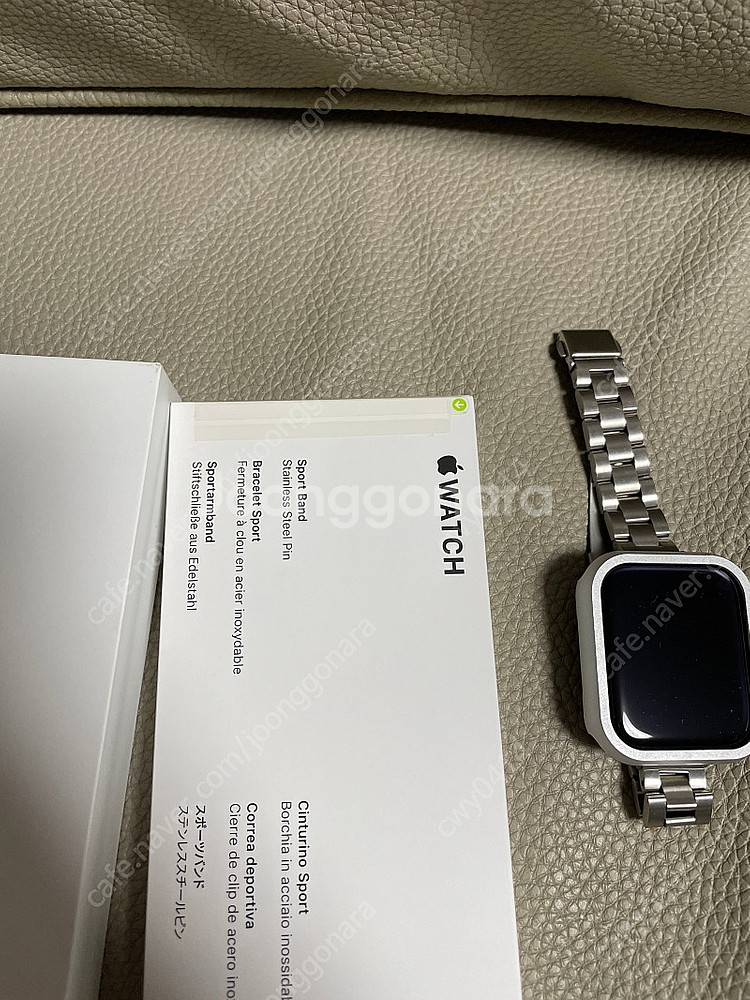 애플워치8 GPS 45mm 알루미늄 실버 판매합니다--4