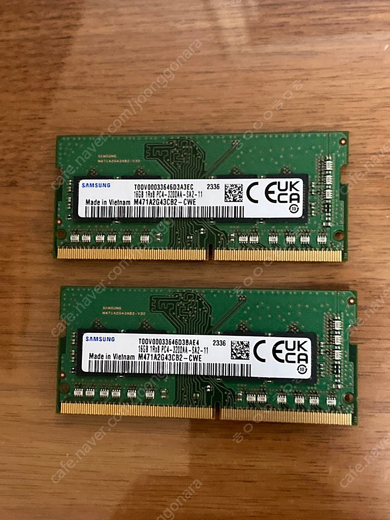 삼성 ddr4 노트북 램 sodimm 16gb 팔아요