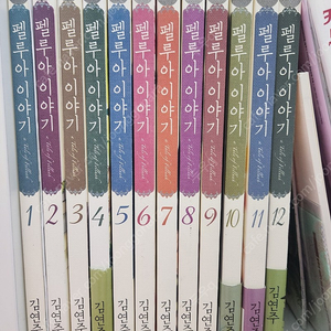 (소장용 상태 최상급) 펠루아 이야기 1~12 초판한정 부록 띠지 포함 김연주 작가 만화책