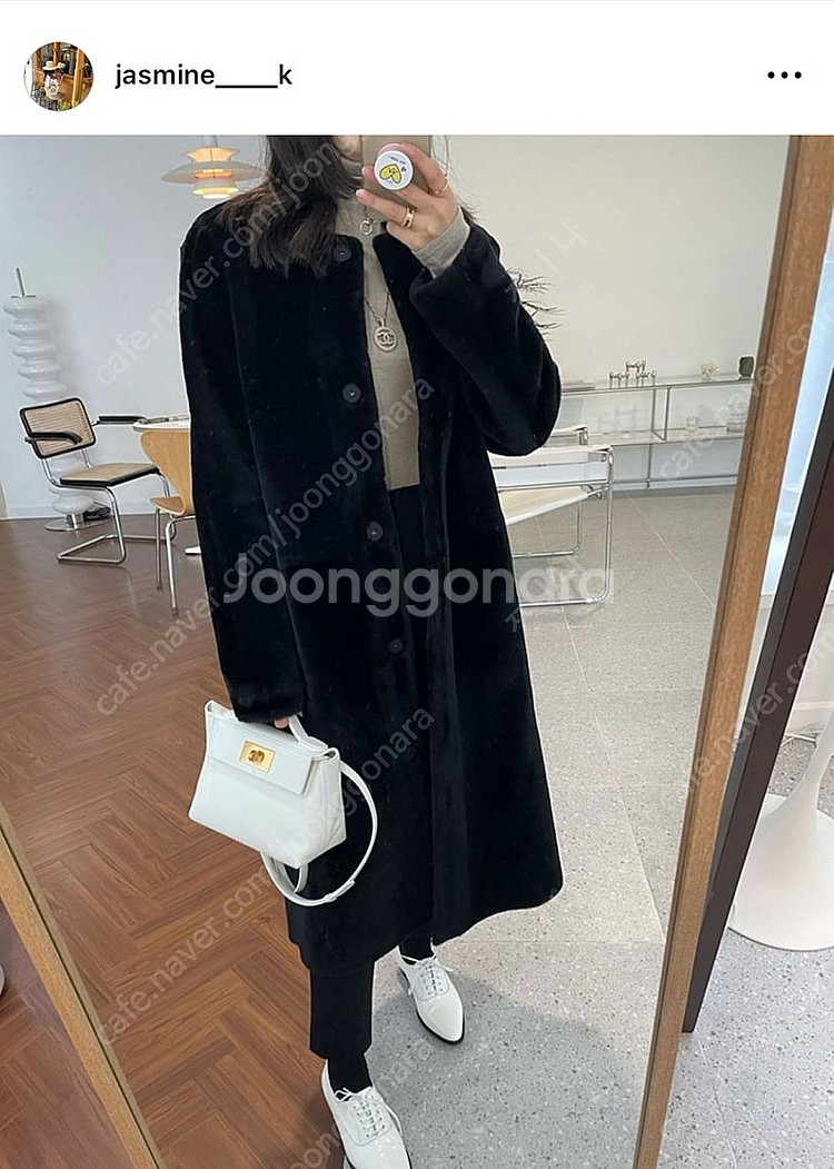 JASMIN.K 리버서블 롱무스탕--2