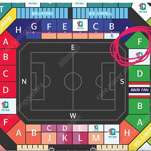 대한민국 vs 태국, 2등석 b 두자리 (1층 자리) , 코너킥 명당