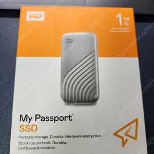 wd my passport 외장 ssd 1tb 새제품 팝니다.