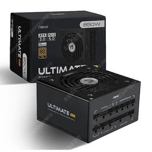 [미개봉,새상품] 앱코 ULTIMATE GX850 80PLUS GOLD 풀모듈러 ATX 3.0 블랙