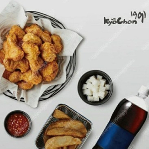 교촌치킨 허니콤보+웨지감자+콜라1.25L 수량 넉넉 (레드콤보, 반반콤보, 반반순살 O)