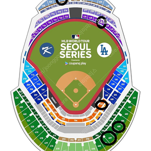 MLB 월드투어 서울 시리즈 팀 코리아 vs SD 파드리스 1층 테이블석 연석 양도