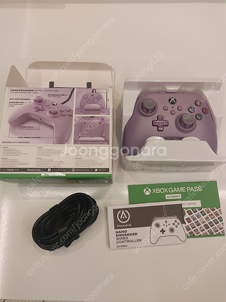 (미사용) 조이트론 파워A 나노 PC XBOX 게임 컨...--1