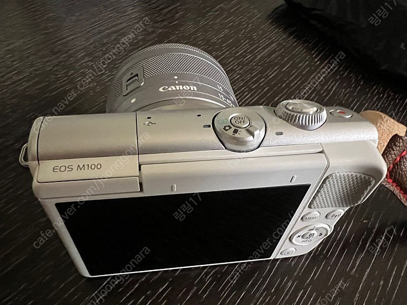 캐논 EOS M100 화이트 미러리스 카메라(1545렌즈포함)