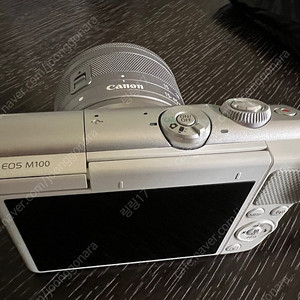 캐논 EOS M100 화이트 미러리스 카메라(1545렌즈포함)