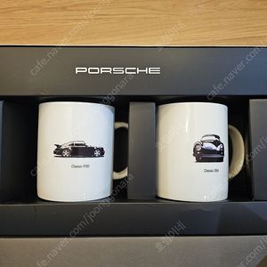포르쉐 머그컵 정품 2pcs(미사용) 택포