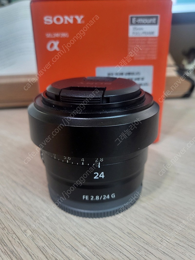 24F28G 소니 24mm f2.8 렌즈 보증기간 있습니다. ND 필터 및 UV 필터 포함. 24g