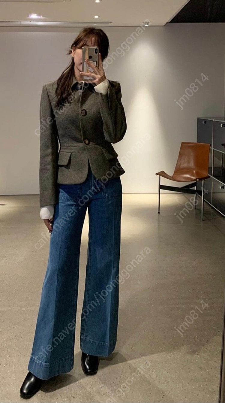 오늘만할인))R2W Eloise crop moon jk 새상품--1