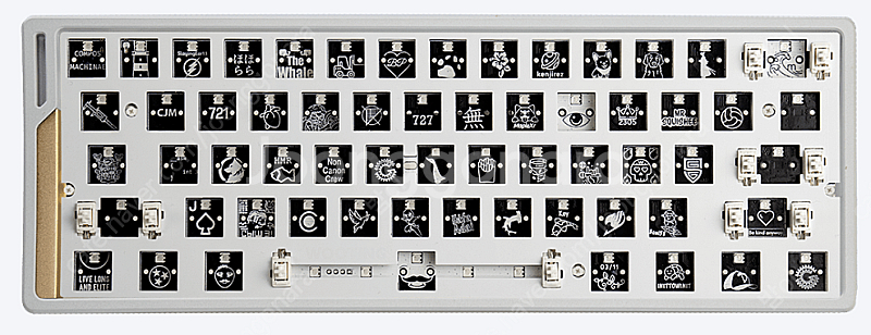 우팅 60HE+ Module 키보드 + 랩터 스위치 팝...--0