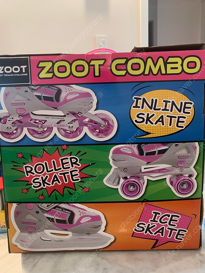 ZOOT COMBO 3in 인라인스케이트/롤러스케이트/아이스스케이트 판매합니다^^