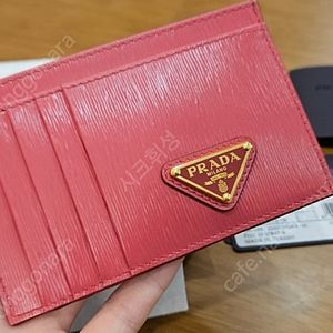 프라다 카드지갑 핑크 새제품 풀박스(영수증드림)