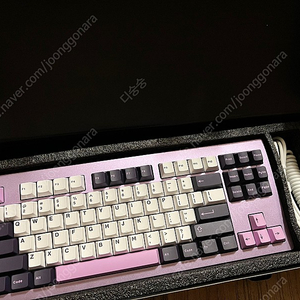 몬스긱 monsgeek m3 퍼플 유선 알루미늄 키보드