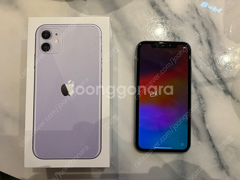 아이폰11 퍼플 128GB(S급 배터리91%)--4